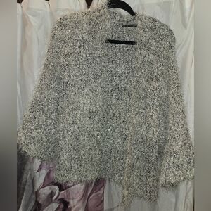 Do Everything In Love cardigan grey, silver sparkly sweater one size